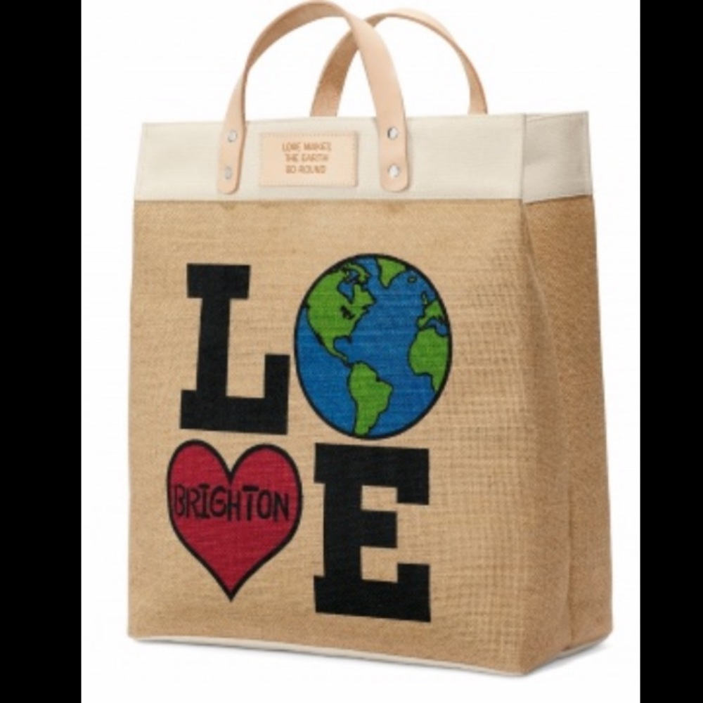 NWT Brighton Love The Earth Jute Tote
